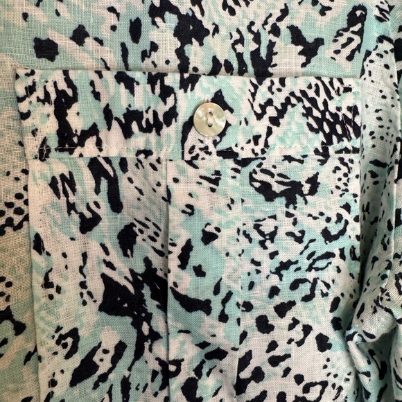 Chico’s Linen Button Down Tunic Top - Picture 6 of 8